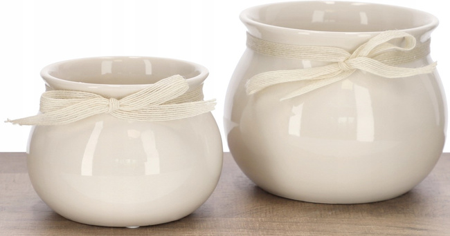 Doniczka ceramiczna fi 14 osłonka kwiaty rośliny - 2 szt.
