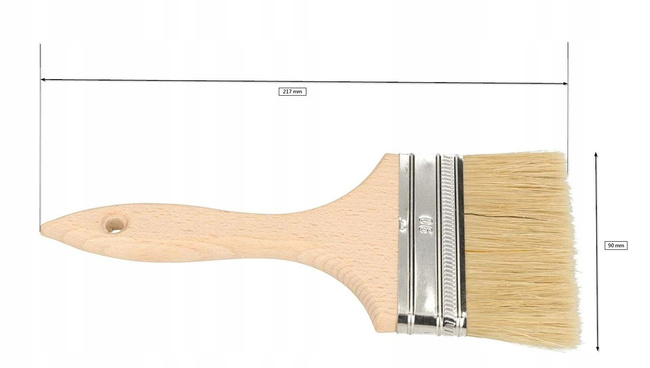 Pędzel angielski malarski pędzle farb lakierów 90 mm - zestaw 50 szt.