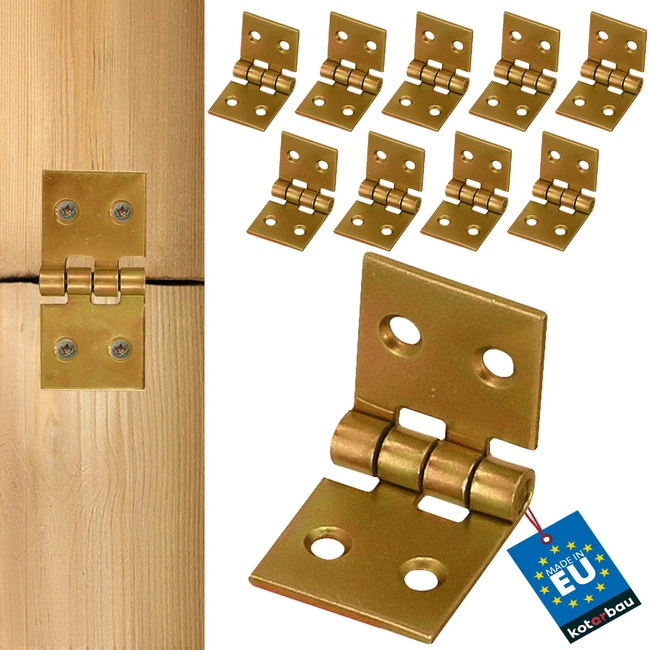 Zawias pasowy splatany do skrzyń szafek mebli 50x25 mm zestaw 10 szt.