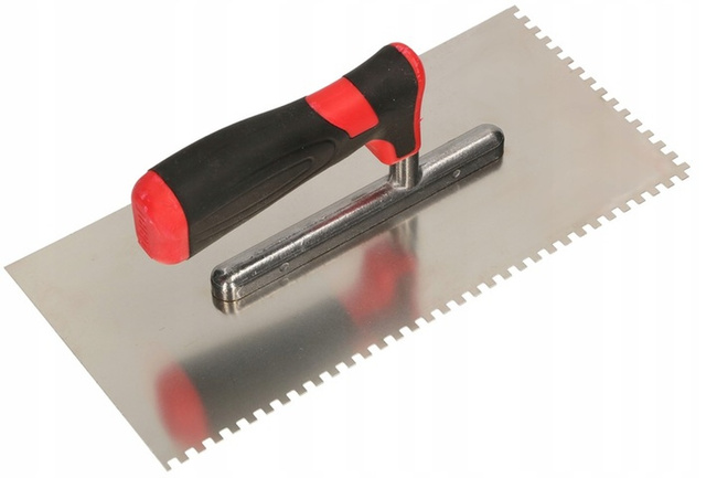 Paca nierdzewna zębata 270mm grzebień 4mm kleju