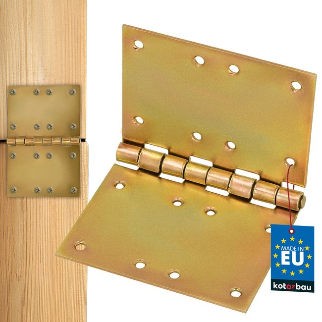 Zawias budowlany splatany prosty 100x150 mm płaski