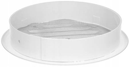 kratka wentylacyjna biała fi 150 okrągła siatka