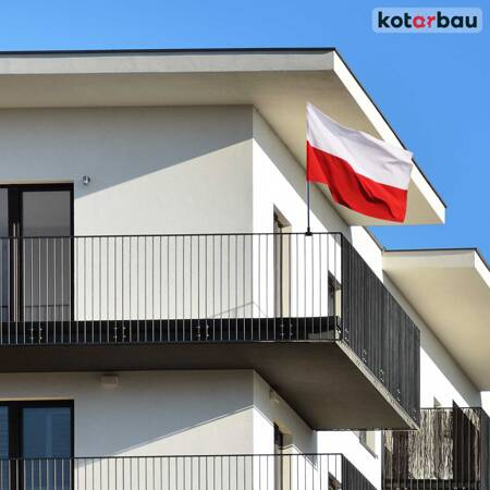uchwyt pojedynczy prosty flag balkonowy 70 balustrady