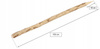 słupek drewniany palik strugany ogrodzeniowy - 150 cm